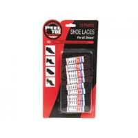 10 Pairs Of Black And Brown Shoe Laces