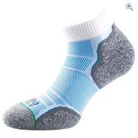 1000 mile breeze mens anklet socks size l colour white blue