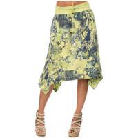 100 % Lin Skirt FLAVIE women\'s Skirt in green