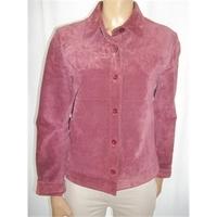 100% Leather Medium Dusky Pink Smart Jacket