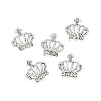 10pcs beauty diy rhinestones crown 3d alloy nail art decoration