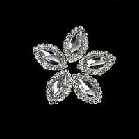 10pcs Marquise Crystal Alloy With Rhinestone Line For Finger Tips Accessories Nail Art Decoration