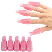 10pcs remove nail polish clip can be used repeatedly soak off clip cap ...