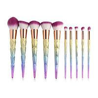 10 makeup brushes set blush brush eyeshadow brush brow brush concealer ...