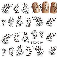 10pcsset hot sale sexy nail art water transfer decals sexy leopard des ...