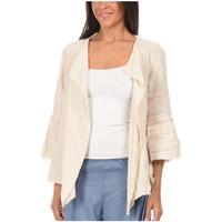 100 lin cardigan lisa womens cardigans in beige