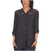 100 lin shirt shana womens shirt in blue