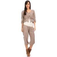 100 lin cardigan rosy womens cardigans in beige