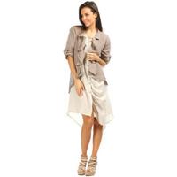 100 % Lin Cardigan CARMEN women\'s Cardigans in BEIGE