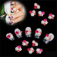 10 pcs Flat Bottom DIY Nail Sticking Drill 3D Nail Decoration