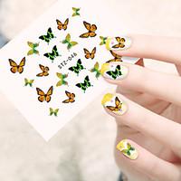 10pcs/set Summer Hot Beautiful Butterfly Design Nail Art Sticker Lovely Nail Water Transfer Decals Nail Beauty STZ-046