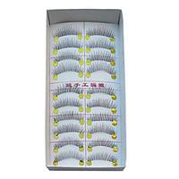 10 Pairs European Microfiber Black False Eyelashes