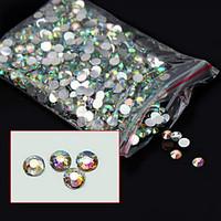 1000pcs/pack 4mm New Arrive Glitter Acrylic Nail Art AB Crystal Rhinestone Charm DIY Beauty 3d Nail Decoration Tools