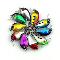 10pcs Hengjia Mini Crank Baits 1.5g 30mm Fishing Lures Random Colors