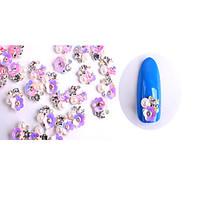 10pcs Manicure Spend Money A B Ornaments Pearl White Diamond 6 Optional NO380-385