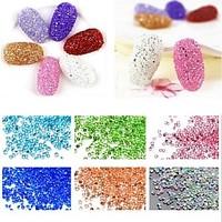 1000PCS All Over The Sky Star The Crystal Glass Micro Drill 12 Color