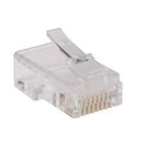 100 Pack Of Rj45 Modular Connectors For Flat Cat5 Cabling (solid Or Stranded Wire)