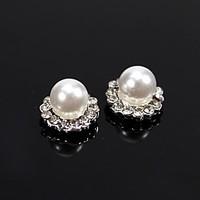 10pcs vintage design ball pearl beads with crystal rhinestones 3d allo ...