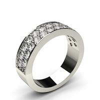 1.05ct. Pave Setting Half Eternity Diamond Ring