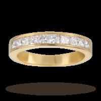 100 total carat weight princess cut diamond eternity ring in 18 carat  ...