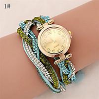 10 colors Ladies Luxury Rhinestone Wrap Bracelet Quartz Fashion Watch For Women Watch Dress Relogio Feminino Montre Femme Cool Watches Unique Watches