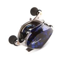 11BB 6.3:1 Left Hand Bait Casting Fishing Reel 10Ball Bearings + One-way Clutch High Speed Blue