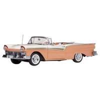 1/18 1957 Ford Fairlane 500 Skyliner - Coral Sand/