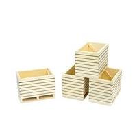 1:16 Set Of 4 Wooden Potato Box