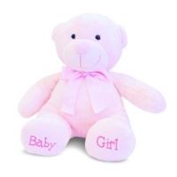 115 pink bonnie bear baby girl soft toy