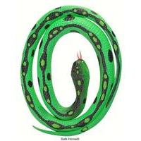 117cm Green Garden Rubber Snake