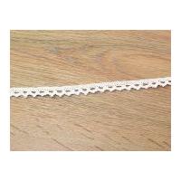 11mm cotton crochet lace trimming white