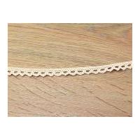 11mm Cotton Crochet Lace Trimming Cream