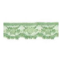 11mm Essential Trimmings Pretty Nylon Lace Trimming Pale Green