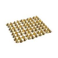 11cm Essential Trimmings 3 Dimensional Studded Trimming Gold