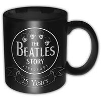 11oz Black The Beatles Story 25 Years Mug