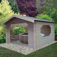 11X11 Bere 28mm Tongue & Groove Timber Log Cabin with Assembly Service