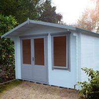 11x8 berryfield 19mm tongue groove timber log cabin with assembly serv ...