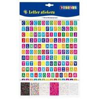 1100 Pieces Of Playbox Letter Stickers - Assorted Colours.