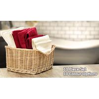 11pc Egyptian Cotton Towel Bundle Cream