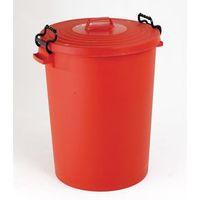 110 LITRE DUSTBIN RED WITH LID