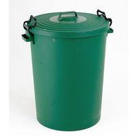 110 litre dustbin green with lid