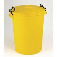 110 litre dustbin yellow with lid