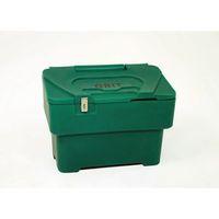 115 LITRE GRIT BIN WITH 1 x HASP AND STAPLE LOCK - GREEN