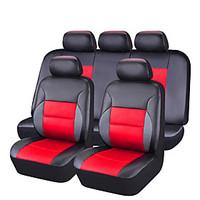 11Pcs PU Leather Auto Car-Covers Full Synthetic Set Seat Covers