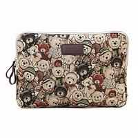 11.6 12 13.3 14.1 15.6 inch Cute Bear Computer Bag Notebook Sleeve Case for Surface/Dell/HP/Samsung/Sony etc