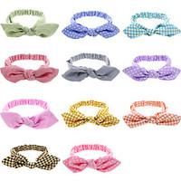 11 colors/set Best Deal 2016 Lovely Baby Headband Fashion Bunny Ear Girl Headwear Bow Elastic Knot Headbands