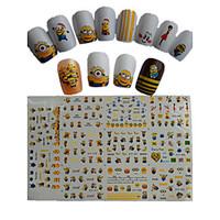 11pcs New Cartoon Lovely Small Yellow Doll Minions Water Transfer Nail Art Stickers STZ075-085