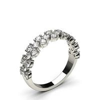 1.10ct. 4 Prong Setting Half Eternity Diamond Ring