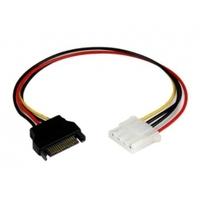 12in SATA to Molex LP4 Power Cable Adapter Female to Male