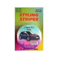 12mm Solid Stripe Pink